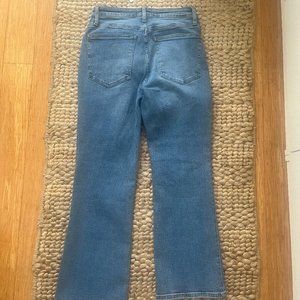 curvy kick out crop jeans in mather wash (NEW - size 27)
